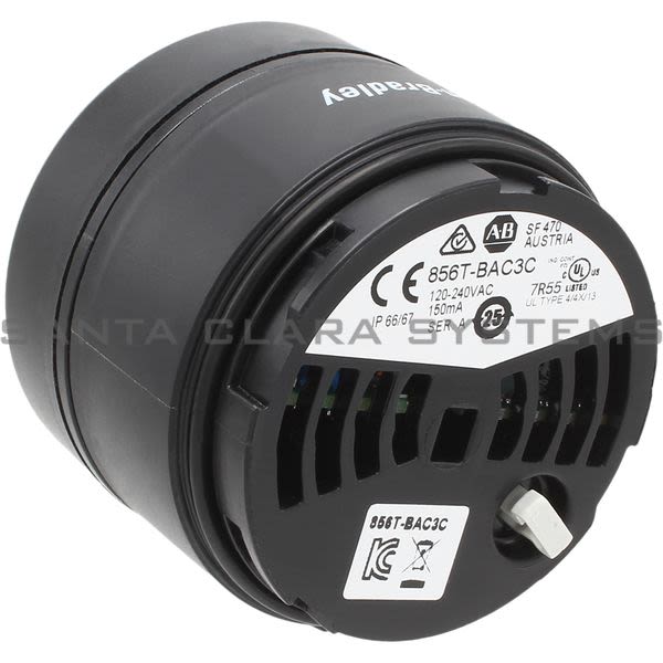 Allen Bradley 856T-BA3SNC Preassembled Base 70 mm 90-250V AC, 3 Circuits Product Image
