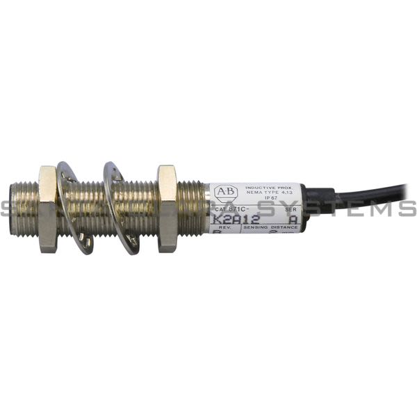 Allen Bradley 871C-K2A12 DC PNP, M12, 4mm, UNSH, NC, 2m Cable Product Image