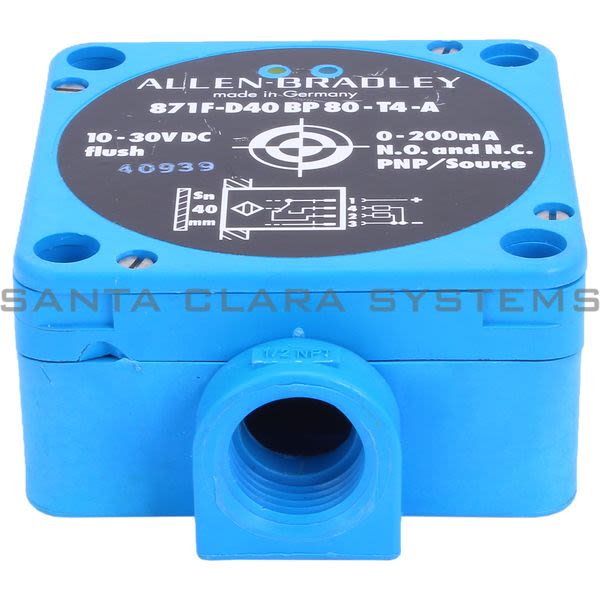 Allen Bradley 871F-D40BP80-T4 Proximity Switch | 871F-D40BP80-T4-A Product Image