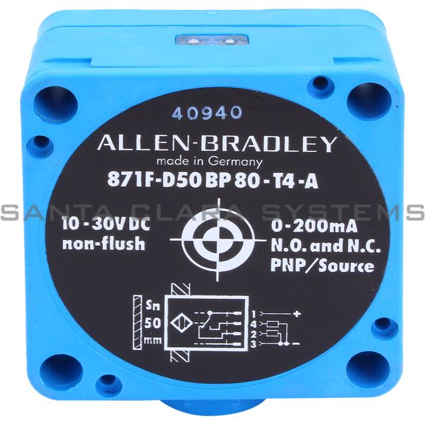 Allen Bradley 871F-D50BP80-T4 Proximity Switch Product Image