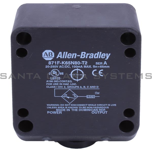 Allen Bradley 871F-K65N80-T2 Proximity Switch Product Image
