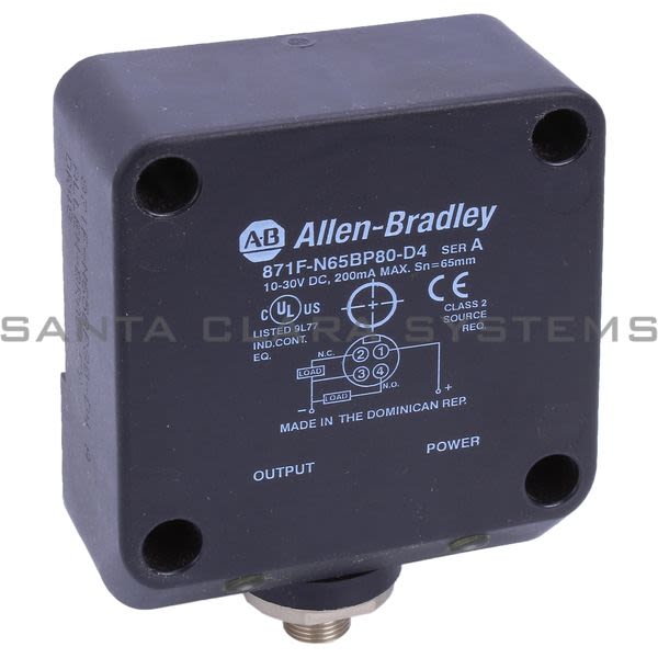 Allen Bradley 871F-N65BP80-D4 Proximity Switch Product Image