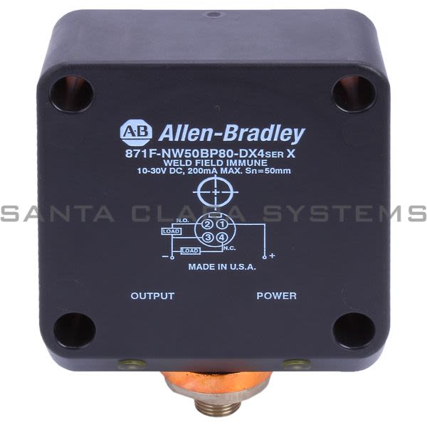 Allen Bradley 871F-NW50BP80-DX4 Proximity Switch Product Image
