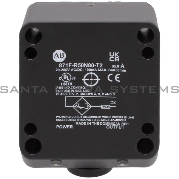 Allen Bradley 871F-R50N80-T2 Proximity Senor Product Image