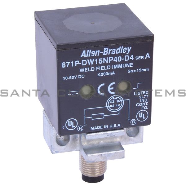 Allen Bradley 871P-DW15NP40-D4 Proximity Switch Product Image