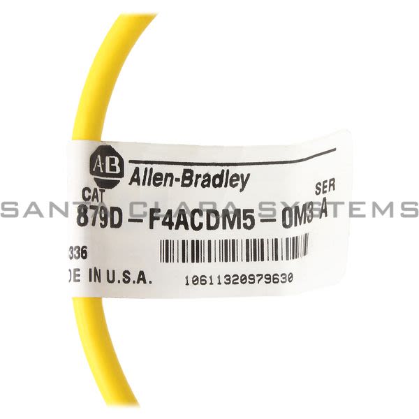 Allen Bradley 879D-F4ACDM5-0M3 Micro Isolated Power 5 Pin Male to Dual 4 Pin Female 1 Foot Product Image