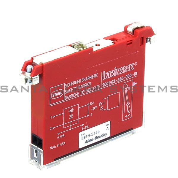 Allen Bradley 897H-S140  Single Channel Resistive Barrier Positive DC | 9001/01-280-100-10 Product Image