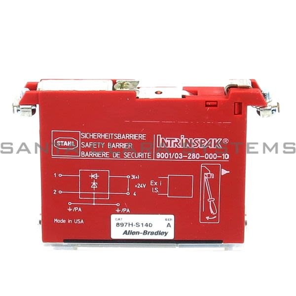 Allen Bradley 897H-S140  Single Channel Resistive Barrier Positive DC | 9001/01-280-100-10 Product Image