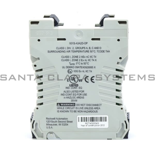 Allen Bradley 931S-A2A5N-OP  Standard Signal Conditioner, Passive Isolator, Splitter Product Image