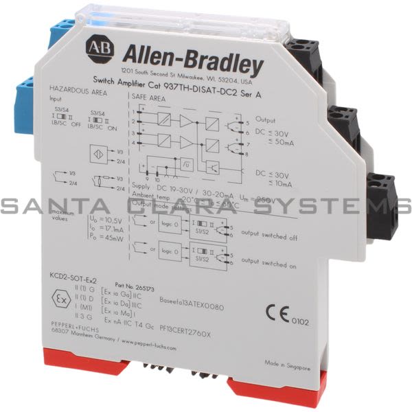Allen Bradley 937TH-DISAT-DC2 Intrinsic Safety Isolator Product Image