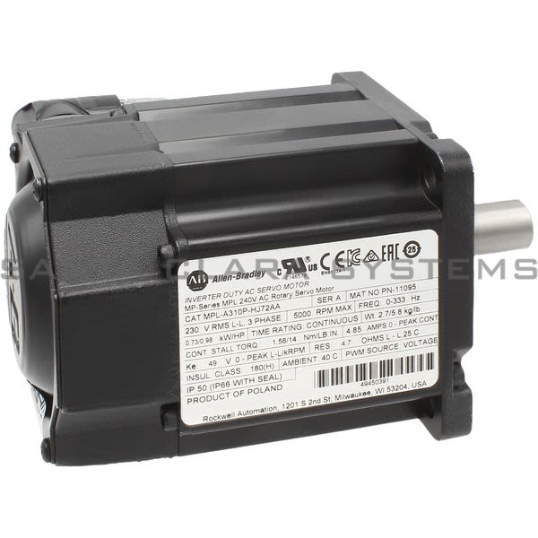 Allen Bradley MPL-A310P-HJ72AA Servo Motor Product Image