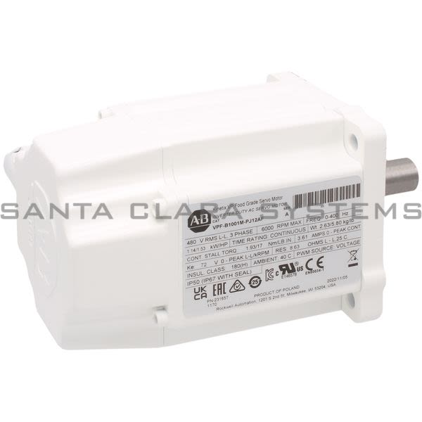 Allen Bradley VPF-B1001M-PJ12AF VPF Food Grade Servo Motor Product Image