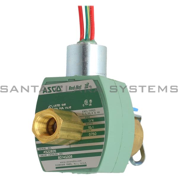 Asco 8314G008-120-60-110-50 Solenoid Valve | 8314G8-120/60,110/50 Product Image
