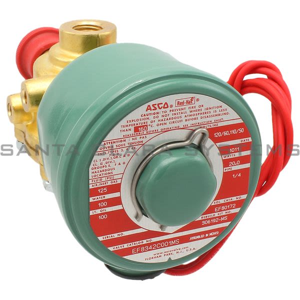 Asco EF8342C001MS-120-60-110-50 Solenoid Valve | EF8342C1MS-120/60,110/50 Product Image