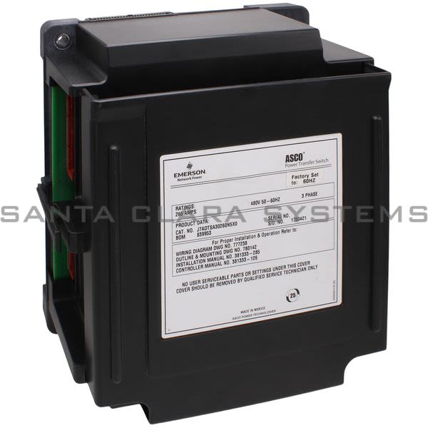 Asco J7ADTSA30260N5X0 ASCO 7000 Series Power Transfer Switch Product Image