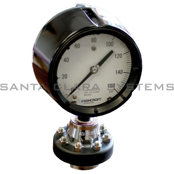Ashcroft 45-1279-SS-04L-160-50-100SS-04T-CK  Pressure Gauge Diaphram Seal Assembly Product Image