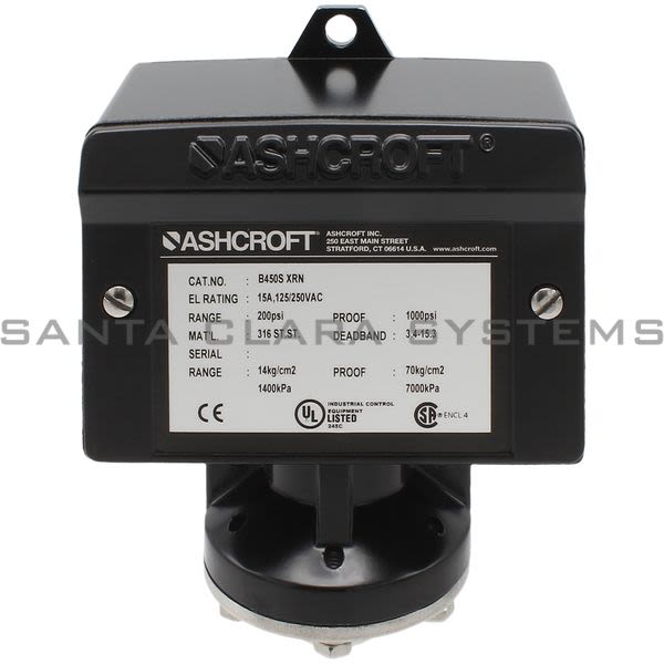 Ashcroft B450SXRN Pressure Switch Product Image