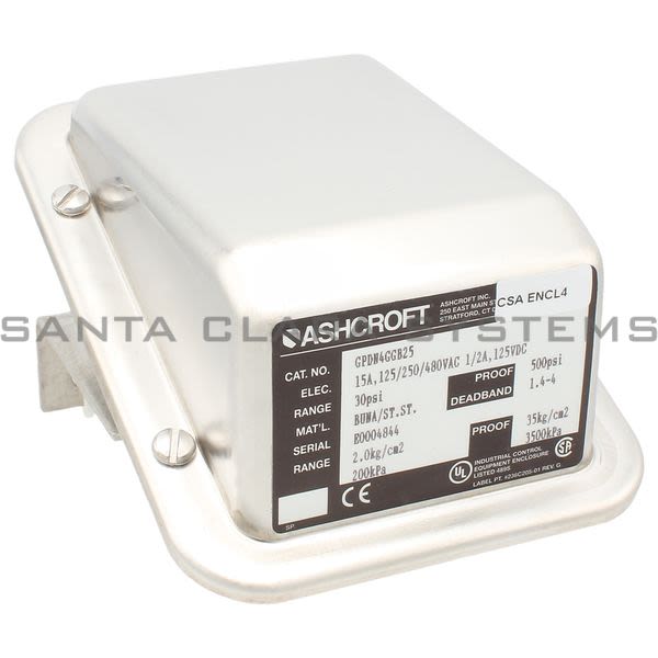Ashcroft GPDN4GGB2530 Pressure Switch Assembly Product Image