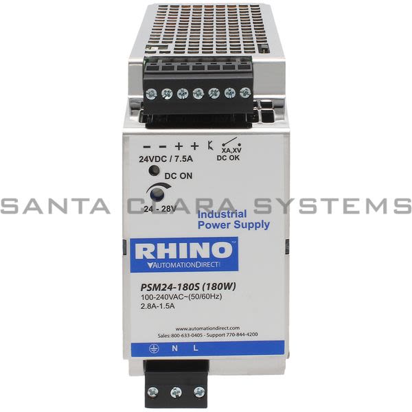 Automation Direct PSM24-180S RHINO Power Supply Product Image