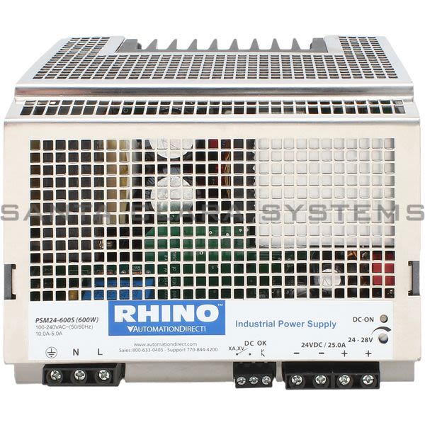 Automation Direct PSM24-600S RHINO Power Supply | 24VDC, 600W Product Image