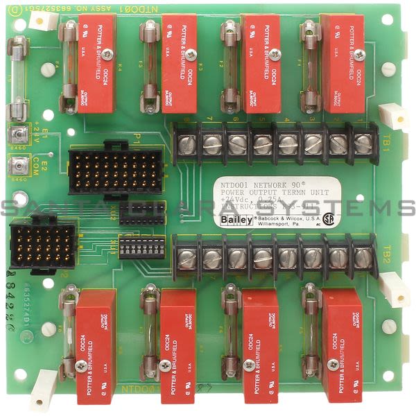 Bailey NTDO01 Network 90 Power Output Terminal Unit +24VDC 0.25A Product Image