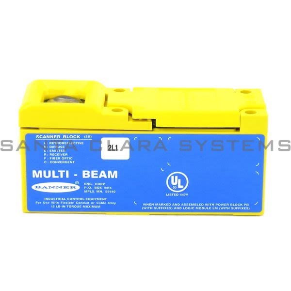 Banner 2SBL1-17669 Scanner Block | MULTI-BEAM Product Image