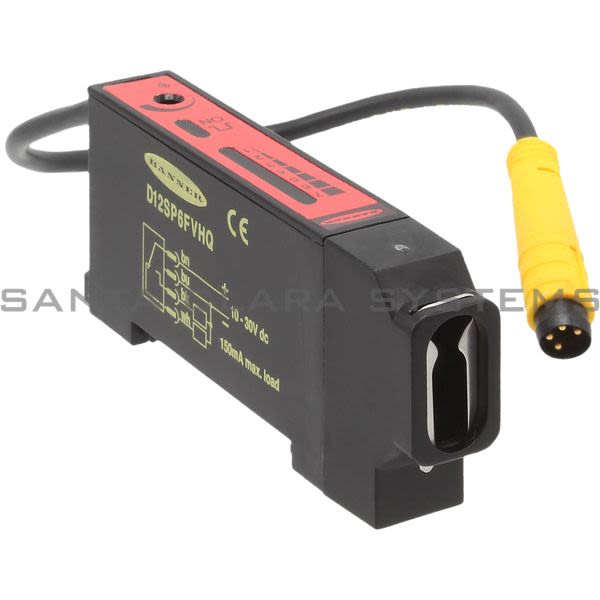 Banner D12SP6FVHQ-36131 Fiber Optic Sensor | D12 Series Product Image