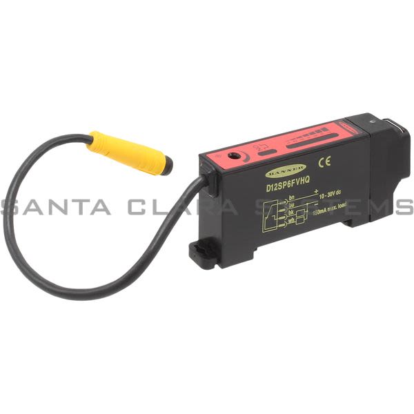 Banner D12SP6FVHQ-36131 Fiber Optic Sensor | D12 Series Product Image