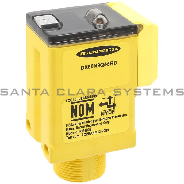 Banner DX80N9Q45RD-95678 Wireless Q45 Remote Device Node Product Image