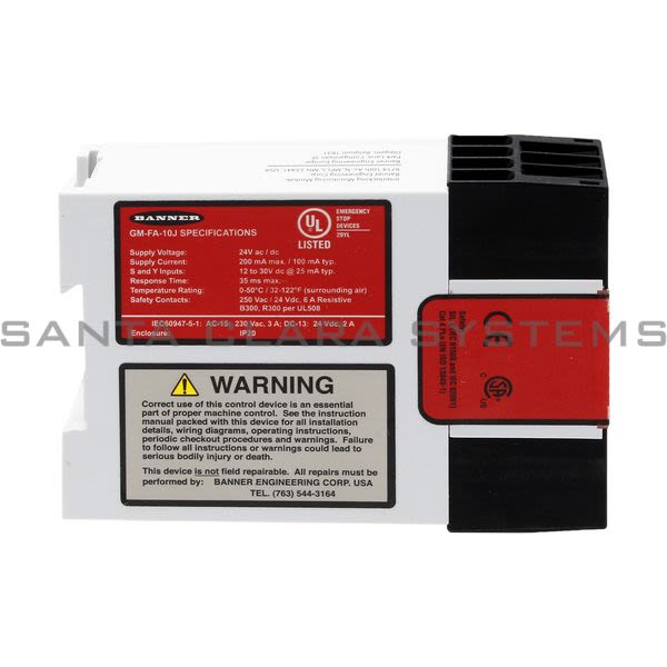 Banner GM-FA-10J-60987 Safety Module Product Image