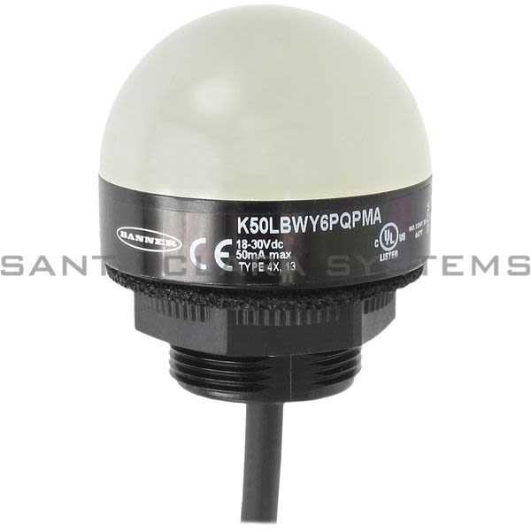 Banner K50LBWY6PQPMA-81267 3-Color I/O Block Compatible Indicator Product Image