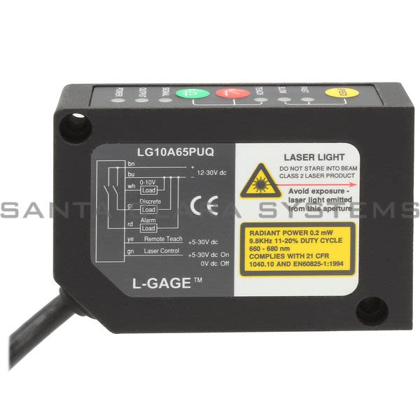Banner LG10A65PUQ-57581 Proximity Sensor Product Image