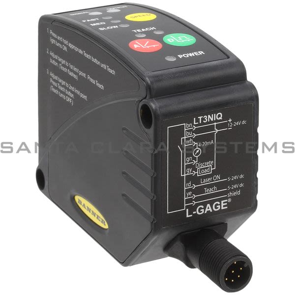 Banner LT3NIQ-65510 Laser Sensor Product Image