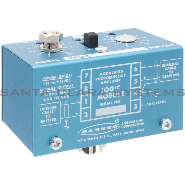 Banner MB3-4-16326 Photoelectric Logic Module Modulated Amplifier Product Image