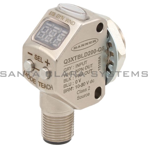 Banner Q3XTBLD200-Q8-91635 Laser Diffuse Sensor | Q3XT Series Product Image