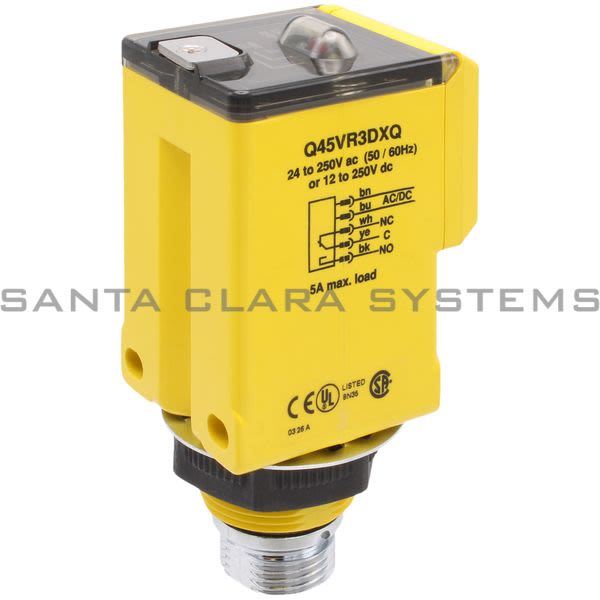 Banner Q45VR3DXQ-54310 Diffuse Sensor | Q45 Series Product Image