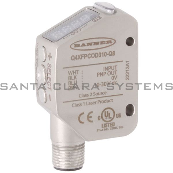 Banner Q4XFPCOD310-Q8-97544 Clear Object Sensor | Q4X Series Product Image