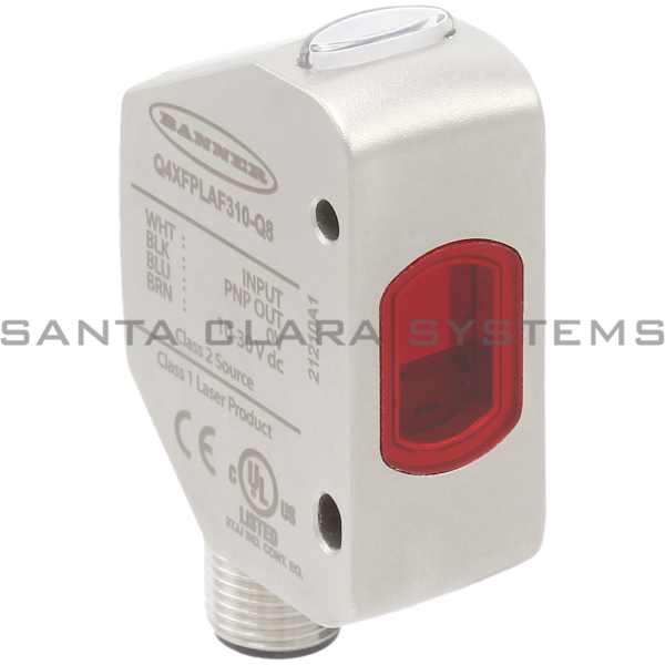 Banner Q4XFPLAF310-Q8-97539 Laser Adjustable Field Sensor | Q4X Series Product Image