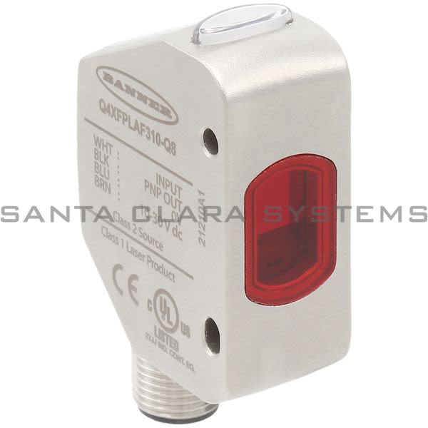 Banner Q4XFPLAF310-Q8-97539 Laser Adjustable Field Sensor | Q4X Series Product Image