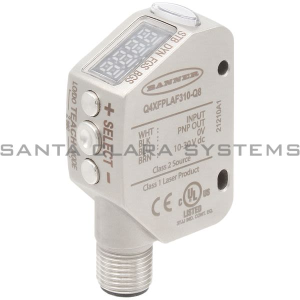 Banner Q4XFPLAF310-Q8-97539 Laser Adjustable Field Sensor | Q4X Series Product Image