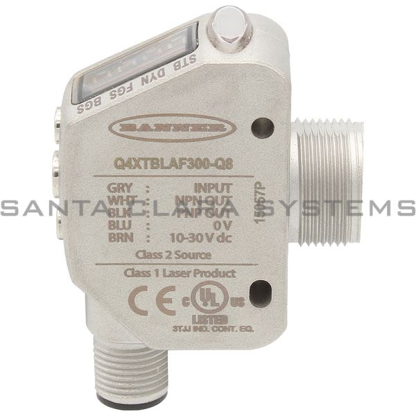 Banner Q4XTBLAF300-Q8-94118 Laser Adjustable Field Sensor | Q4X Series Product Image