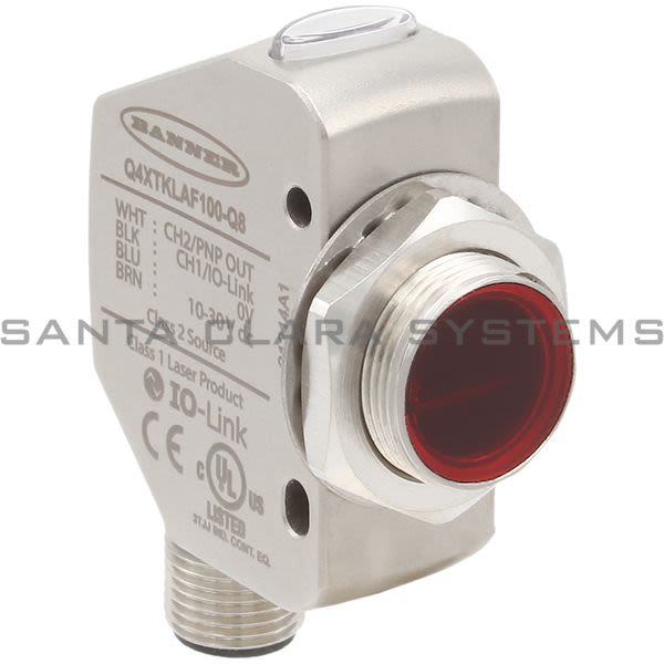 Banner Q4XTKLAF100-Q8-97071 Laser Adjustable Field Sensor | Q4X Series Product Image