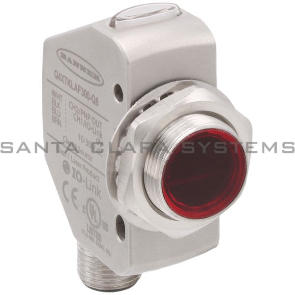 Banner Q4XTKLAF300-Q8-95301 Laser Adjustable Field Sensor | Q4X Series Product Image