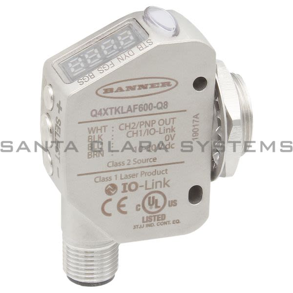Banner Q4XTKLAF600-Q8-801918 Laser Adjustable Field Sensor | Q4X Series Product Image