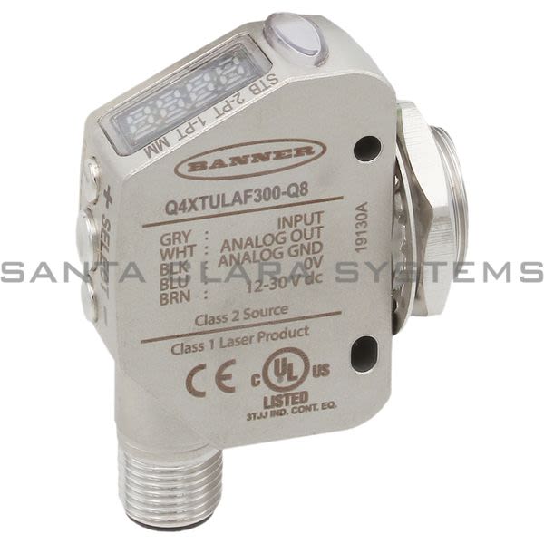 Banner Q4XTULAF300-Q8-94691 Laser Adjustable Field Sensor | Q4X Series Product Image