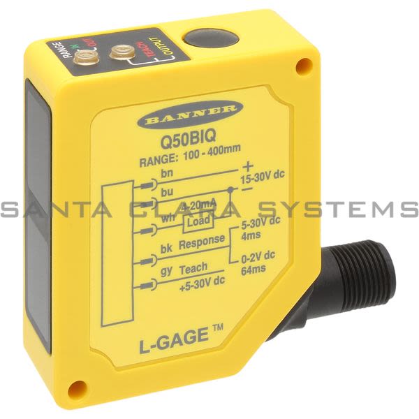Banner Q50BIQ-63866 Ultrasonic Sensor | 63866 Product Image