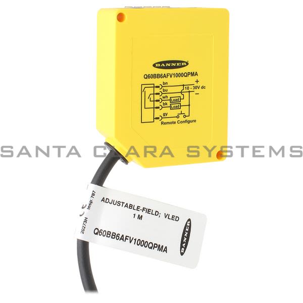 Banner Q60BB6AFV1000QPMA-71959 Adjustable-Field Sensor | Q60 Series Product Image