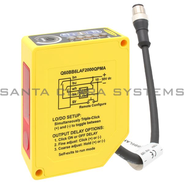 Banner Q60BB6LAF2000QPMA-72064 Adjustable-Field Sensor | Q60 Series Product Image