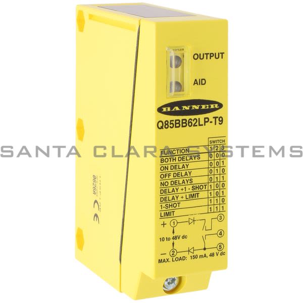 Banner Q85BB62LP-T9-34254 Retroreflective Sensor | Q85 Series Product Image