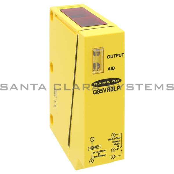 Banner Q85VR3LP-31213 Retroreflective Sensor | Q85 Series Product Image